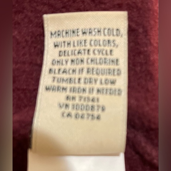 L.L. Bean Women's Quilted Full-Zip Sweatshirt. Dark plum. - Picture 12 of 14